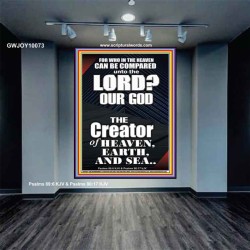 WHO IN THE HEAVEN CAN BE COMPARED TO JEHOVAH EL SHADDAI  Affordable Wall Art Prints  GWJOY10073  "37x49"