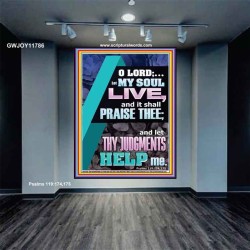 LET THY JUDGEMENTS HELP ME  Contemporary Christian Wall Art  GWJOY11786  "37x49"