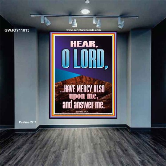 BECAUSE OF YOUR GREAT MERCIES PLEASE ANSWER US O LORD  Art & Wall Décor  GWJOY11813  