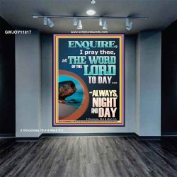STUDY THE WORD OF THE LORD DAY AND NIGHT  Large Wall Accents & Wall Portrait  GWJOY11817  "37x49"