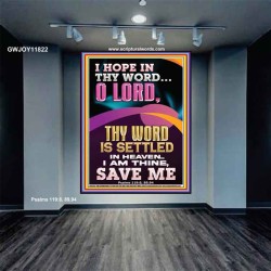I AM THINE SAVE ME O LORD  Christian Quote Portrait  GWJOY11822  "37x49"