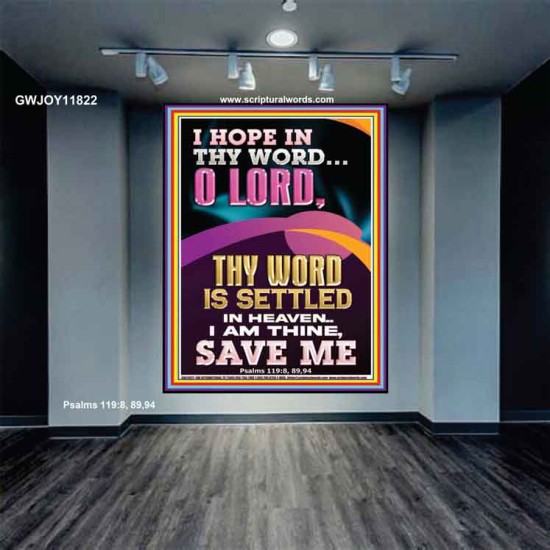 I AM THINE SAVE ME O LORD  Christian Quote Portrait  GWJOY11822  