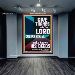 MAKE KNOWN HIS DEEDS AMONG THE PEOPLE  Custom Christian Artwork Portrait  GWJOY11835  "37x49"