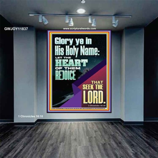 THE HEART OF THEM THAT SEEK THE LORD  Unique Scriptural ArtWork  GWJOY11837  