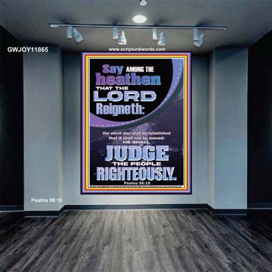 THE LORD IS A RIGHTEOUS JUDGE  Inspirational Bible Verses Portrait  GWJOY11865  
