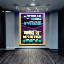 THE EVERLASTING ARMS OF JEHOVAH  Printable Bible Verse to Portrait  GWJOY11875  "37x49"