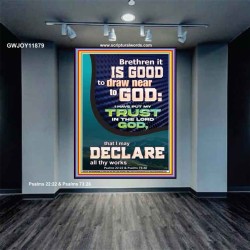 IT IS GOOD TO DRAW NEAR TO GOD  Large Scripture Wall Art  GWJOY11879  "37x49"