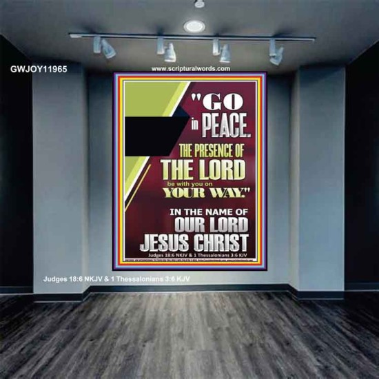 GO IN PEACE THE PRESENCE OF THE LORD BE WITH YOU  Ultimate Power Portrait  GWJOY11965  