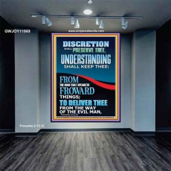 DISCRETION SHALL PRESERVE THEE UNDERSTANDING SHALL KEEP THEE  Bible Verse Art Prints  GWJOY11969  "37x49"
