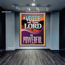 THE VOICE OF THE LORD IS POWERFUL  Scriptures Décor Wall Art  GWJOY11977  