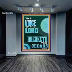 THE VOICE OF THE LORD BREAKETH THE CEDARS  Scriptural Décor Portrait  GWJOY11979  