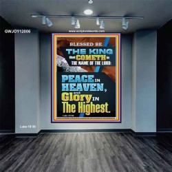 PEACE IN HEAVEN AND GLORY IN THE HIGHEST  Contemporary Christian Wall Art  GWJOY12006  "37x49"