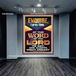 MEDITATE THE WORD OF THE LORD DAY AND NIGHT  Contemporary Christian Wall Art Portrait  GWJOY12202  "37x49"