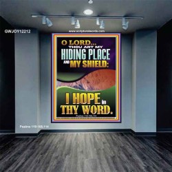 THOU ART MY HIDING PLACE AND SHIELD  Religious Art Portrait  GWJOY12212  "37x49"