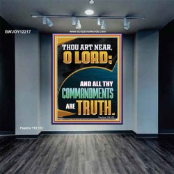 ALL THY COMMANDMENTS ARE TRUTH O LORD  Ultimate Inspirational Wall Art Picture  GWJOY12217  "37x49"