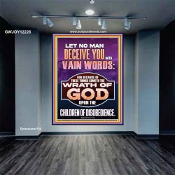 LET NO MAN DECEIVE YOU WITH VAIN WORDS  Church Picture  GWJOY12226  "37x49"