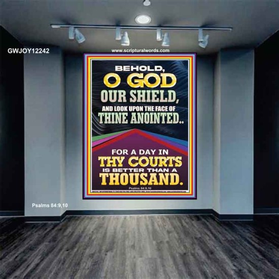 LOOK UPON THE FACE OF THINE ANOINTED O GOD  Contemporary Christian Wall Art  GWJOY12242  