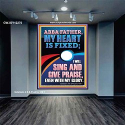 I WILL SING AND GIVE PRAISE EVEN WITH MY GLORY  Christian Paintings  GWJOY12270  "37x49"