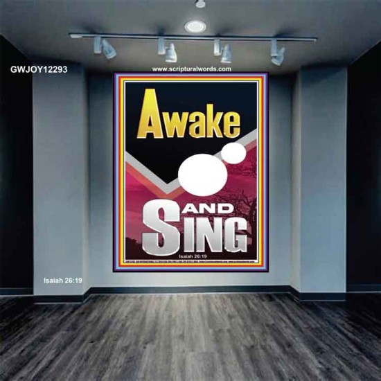 AWAKE AND SING  Bible Verse Portrait  GWJOY12293  