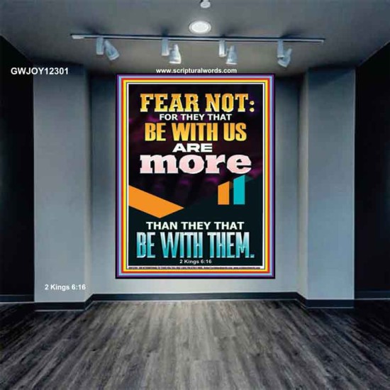 THEY THAT BE WITH US ARE MORE THAN THEM  Modern Wall Art  GWJOY12301  