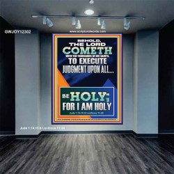 THE LORD COMETH TO EXECUTE JUDGMENT UPON ALL  Large Wall Accents & Wall Portrait  GWJOY12302  "37x49"