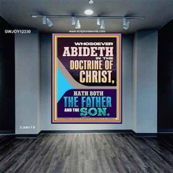 ABIDETH IN THE DOCTRINE OF CHRIST  Custom Christian Artwork Portrait  GWJOY12330  