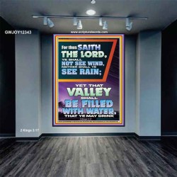 YOUR VALLEY SHALL BE FILLED WITH WATER  Custom Inspiration Bible Verse Portrait  GWJOY12343  