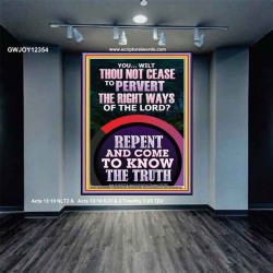 REPENT AND COME TO KNOW THE TRUTH  Large Custom Portrait   GWJOY12354  "37x49"