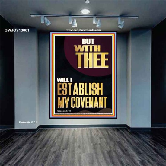 WITH THEE WILL I ESTABLISH MY COVENANT  Scriptures Wall Art  GWJOY13001  