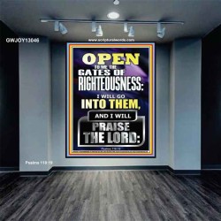 OPEN TO ME THE GATES OF RIGHTEOUSNESS I WILL GO INTO THEM  Biblical Paintings  GWJOY13046  "37x49"