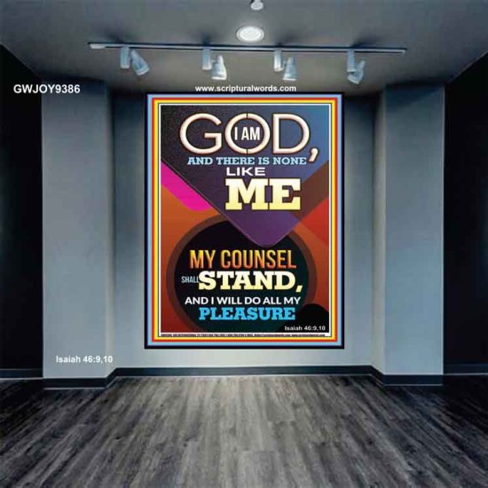 MY COUNSEL SHALL STAND  Ultimate Inspirational Wall Art Portrait  GWJOY9386  