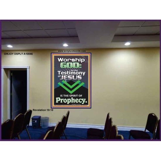 TESTIMONY OF JESUS IS THE SPIRIT OF PROPHECY  Kitchen Wall Décor  GWJOY10046  