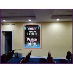 LET EVERY THING THAT HATH BREATH PRAISE THE LORD  Large Portrait Scripture Wall Art  GWJOY10066  "37x49"