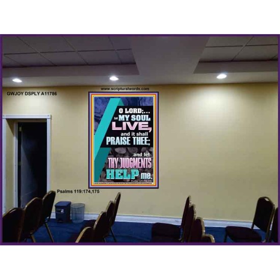 LET THY JUDGEMENTS HELP ME  Contemporary Christian Wall Art  GWJOY11786  