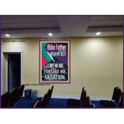 ABBA FATHER THOU HAST BEEN OUR HELP IN AGES PAST  Wall Décor  GWJOY11814  "37x49"