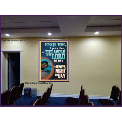 STUDY THE WORD OF THE LORD DAY AND NIGHT  Large Wall Accents & Wall Portrait  GWJOY11817  "37x49"