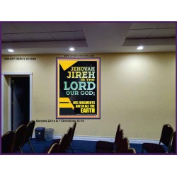 JEHOVAH JIREH HIS JUDGEMENT ARE IN ALL THE EARTH  Custom Wall Décor  GWJOY11840  "37x49"