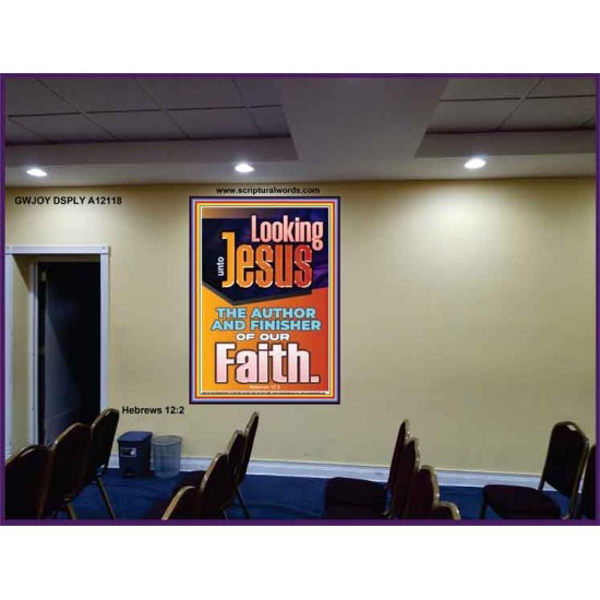 LOOKING UNTO JESUS THE AUTHOR AND FINISHER OF OUR FAITH  Biblical Art  GWJOY12118  
