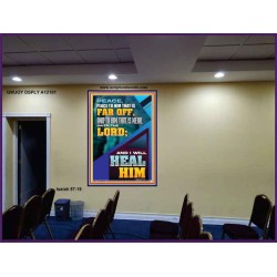 PEACE TO HIM THAT IS FAR OFF SAITH THE LORD  Bible Verses Wall Art  GWJOY12181  "37x49"