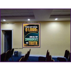 ALL THY COMMANDMENTS ARE TRUTH O LORD  Ultimate Inspirational Wall Art Picture  GWJOY12217  