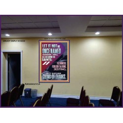 AVOID FILTHINESS FOOLISH TALKING JESTING  Eternal Power Picture  GWJOY12225  "37x49"