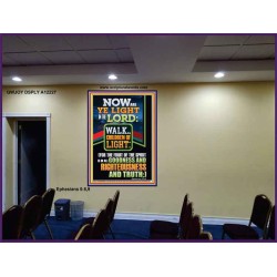 NOW ARE YE LIGHT IN THE LORD WALK AS CHILDREN OF LIGHT  Children Room Wall Portrait  GWJOY12227  "37x49"