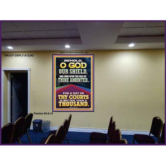 LOOK UPON THE FACE OF THINE ANOINTED O GOD  Contemporary Christian Wall Art  GWJOY12242  