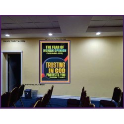 TRUSTING IN GOD PROTECTS YOU  Scriptural Décor  GWJOY12286  "37x49"