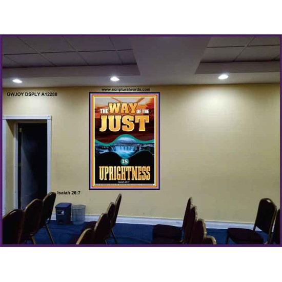 THE WAY OF THE JUST IS UPRIGHTNESS  Scriptural Décor  GWJOY12288  