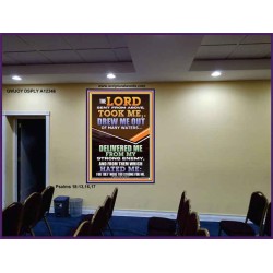 THE LORD DREW ME OUT OF MANY WATERS  New Wall Décor  GWJOY12346  "37x49"