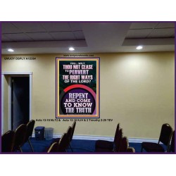 REPENT AND COME TO KNOW THE TRUTH  Large Custom Portrait   GWJOY12354  "37x49"