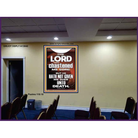 THE LORD HAS NOT GIVEN ME OVER UNTO DEATH  Contemporary Christian Wall Art  GWJOY13045  