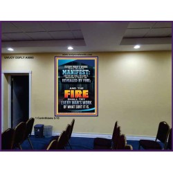 FIRE SHALL TRY EVERY MAN'S WORK  Ultimate Inspirational Wall Art Portrait  GWJOY9990  "37x49"