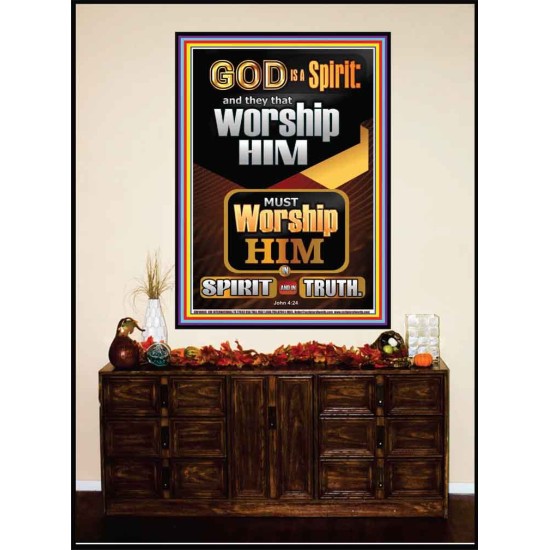 WORSHIP HIM IN SPIRIT AND TRUTH  Children Room Portrait  GWJOY10006  